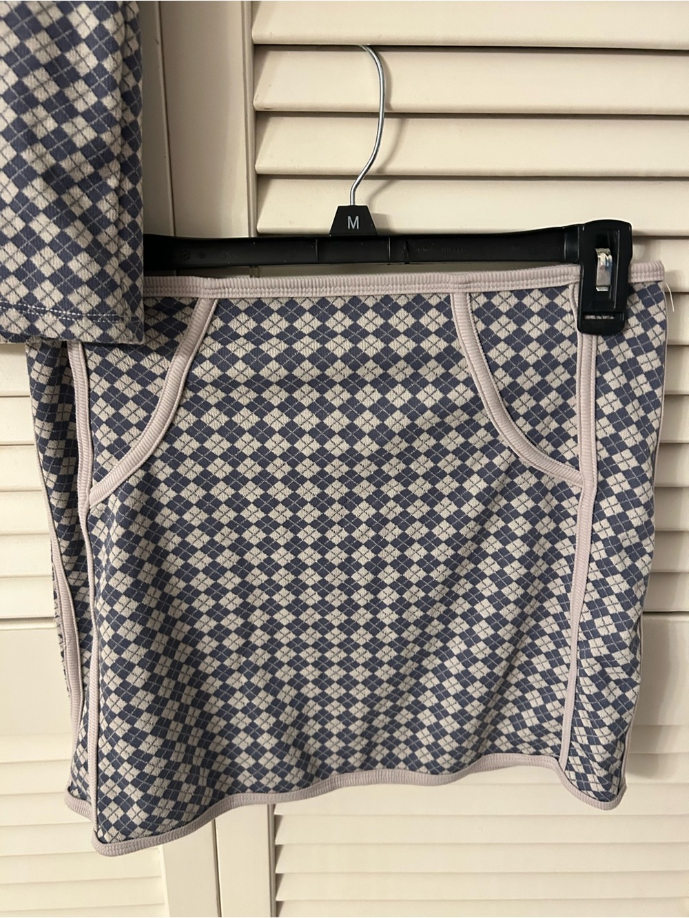 Kirious Blue and Cream Patterned Skirt Set - Picture 2 of 5